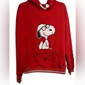 Princess Goes Hollywood x Peanuts Red Hoodie Adult Size Small